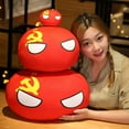 thumbnail image 4 of 10-40cm Kawaii Countryball Plush Toy Stuffed Polandball UN USA USSR FRANCE RUSSIA UK JAPAN EU CANANDA ITA RU Sofa Pillow Pendant, 4 of 5