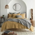 thumbnail image 4 of Levtex Home - Mills Waffle - King Quilt Set - Ochre Cotton Waffle - Quilt Size (106 x 92in.), Sham Size (36 x 20in.), 4 of 7