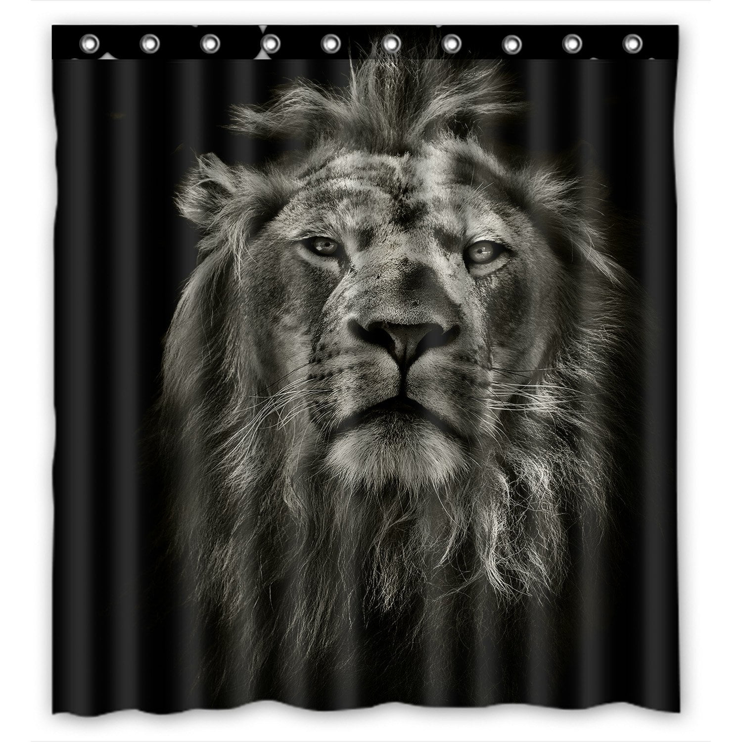 Brand New Lion Art  Waterproof Bathroom Shower Curtain 60 x 72 Inch 