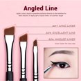 thumbnail image 4 of Eyeliner Brush Set, Professional Eye Liner Makeup Brushes 11pcs, Angled Flat Definer Ultra Fine Bent Pencil Point Eyeliner Brushes for Precision Liner, T324, 4 of 4