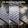thumbnail image 6 of Crestlive Products 9-Piece Aluminum Outdoor Dining Set, 82" Large Rectangular Patio Table & 8 Stackable Armchairs Rust Proof Outdoor Furniture with Umbrella Hole for Lawn Garden Deck, Black, 6 of 7