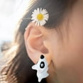 thumbnail image 4 of Pendientes de aleación Hugo Animal Stud Jewelry 2 piezas estilo blanco, 4 of 9