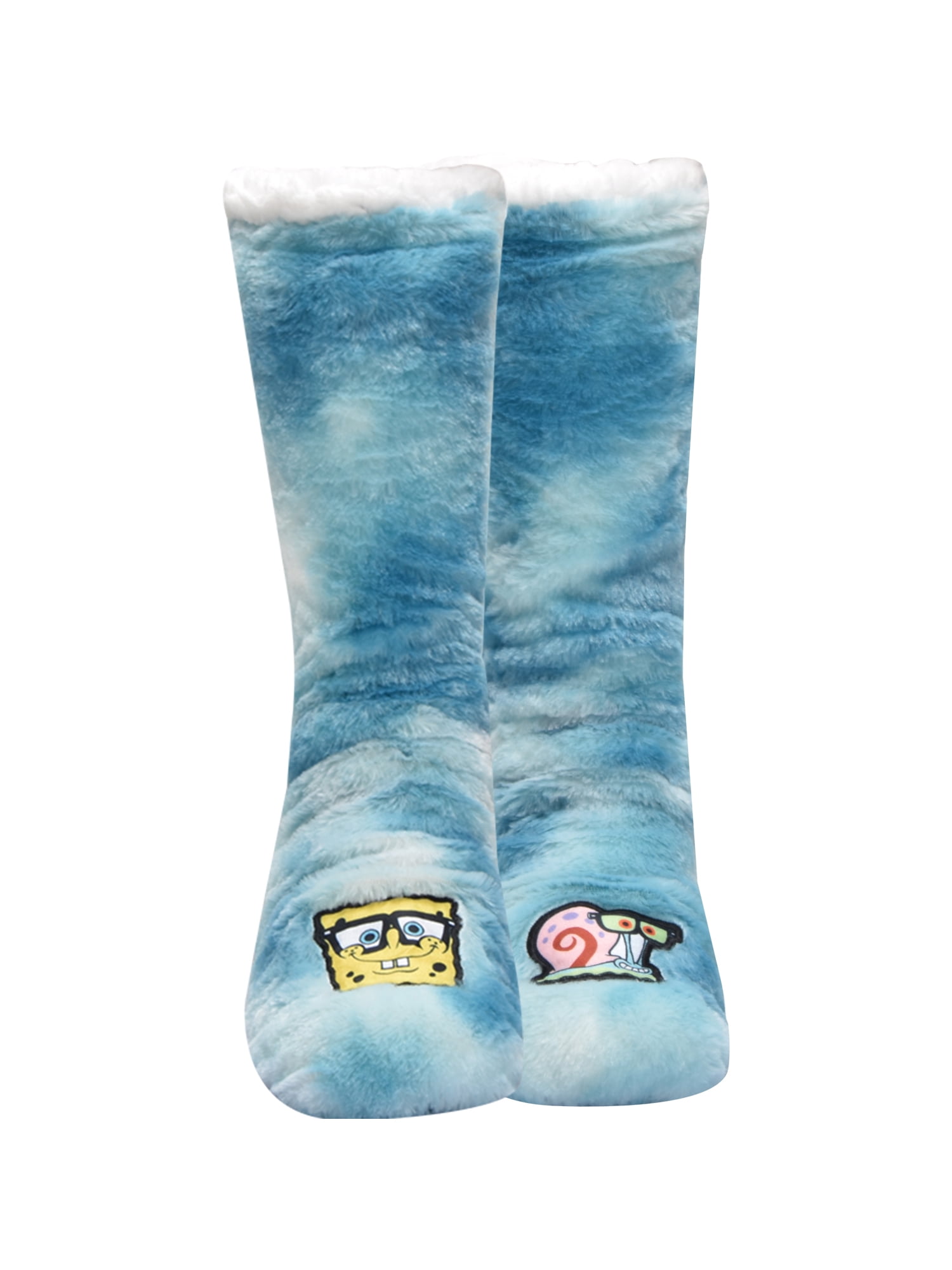 Nickelodeon SpongeBob Womens 1-Pack Slipper Sock, Shoe Size 4-10