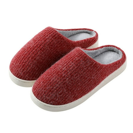 

Aayomet Men Slippers Memory Foam Mens House Slippers Memory Foam Slippers for Men Indoor Outdoor Mens House Shoes Red 11
