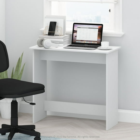 Furinno 15.5 x 31.5 x 29.75 in. Simplistic Study Table, White