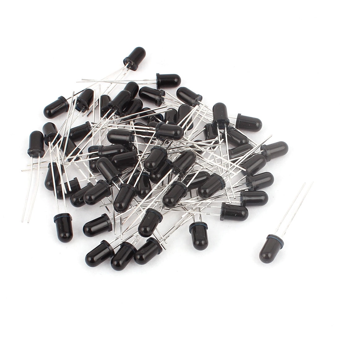 60 Pcs 5mm Black Head Photodiode Linear Photosensitive Diode