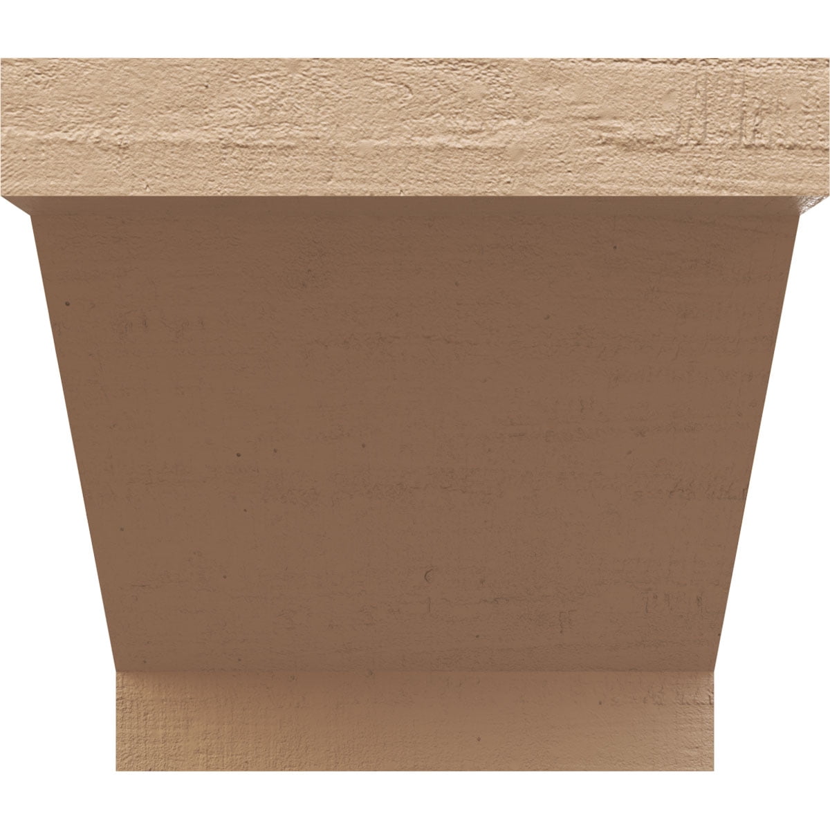 8"W x 8"D x 8"H Wide Burlington Rough Cedar Woodgrain TimberThane Corbel, Primed Tan