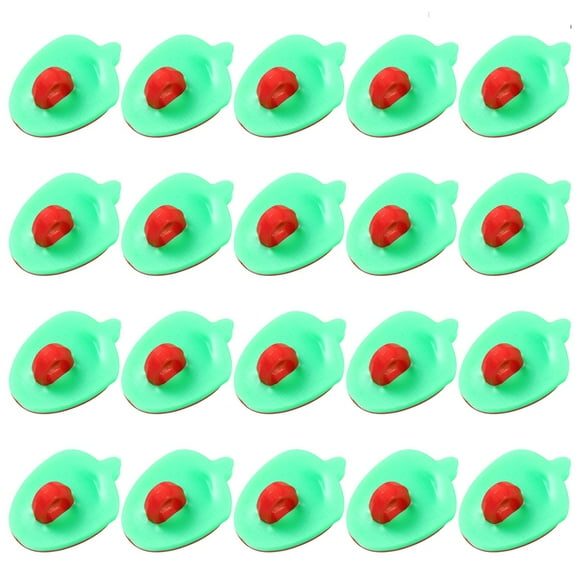 BESTOYARD Cute Red Strawberry Plastic Buttons for Sewing and Crafting 100Pcs