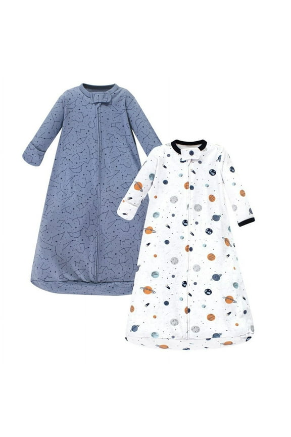 Infant Boy Cotton Long-Sleeve Wearable Sleeping Bag, Sack, Blanket, Space, 18-24 Months