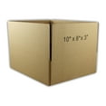 thumbnail image 3 of EcoSwift Brand Premium 10x8x3 Cardboard Boxes Mailing Packing Shipping Box Corrugated Carton 23 ECT, 10"x8"x3", Brown, 40-Pack, 3 of 6