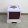 thumbnail image 3 of Large Space Enclosed Cat Litter Box With Lid Foldable Anti-Splashing Cat Litter Drawer Box Pet Toilet, 3 of 7