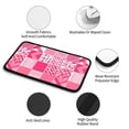 thumbnail image 5 of Car Handrails Box Pad 12.6 X 7.5 In Waterproof Non-Slip Wear-Resisting Durable Breathable Strong Tensile And Tensile Stretch Hotpink Geometric Patterns_4, 5 of 7