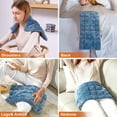 thumbnail image 7 of Weighted Electric Heating Pad with Massage, 3 Heat Levels and 3 Vibration Settings for Back Pain, Neck and Shoulders, 7 of 7