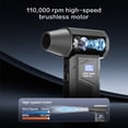thumbnail image 6 of Cordless Compressed Air Duster 110000 RPM – Portable Electric Air Blower with Multiple Nozzles, LED Light and Smart Display for Car Detailing, Computer, Keyboard and Electronics Cleaning, 6 of 9