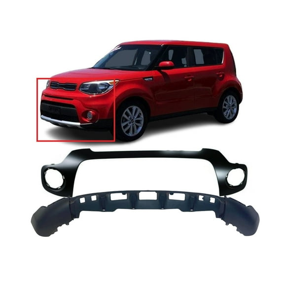 DCP Front Center Bumper Cover Kit for 2017-2019 Kia Soul EX Plus KI1000191 KI1015112