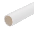 thumbnail image 1 of Uxcell Rigid Round Pipe White 1.07 x 1.26"(ID*OD) High Impact for Water Pipe Crafts Cable Sleeve, 1 of 6
