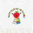 thumbnail image 4 of Inktastic Happy First Day of School Cute Apple with Books Girls Toddler Dress, 4 of 5