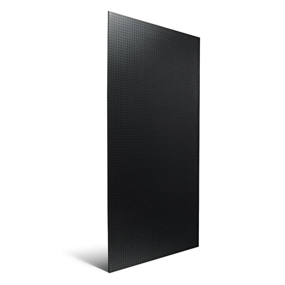 48 In. W x 96 In. H x 1/4 In. D Black ABS Pegboard with 9/32 In. Hole Size and 1 In. O.C. Hole Spacing