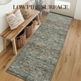 thumbnail image 2 of FairOnly 2'x6' Green Washable Runner Rugs for Hallway Oriental Floral Non Slip Soft Runner Rugs for Entryway Kitchen Laundry Rugs, 2 of 7