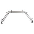 thumbnail image 2 of Ireland 13/16" Double Bay Window curtain rod Adjustable 20"-36", 38"-72" - Satin Nickel,(ABay-72-5D), 2 of 4