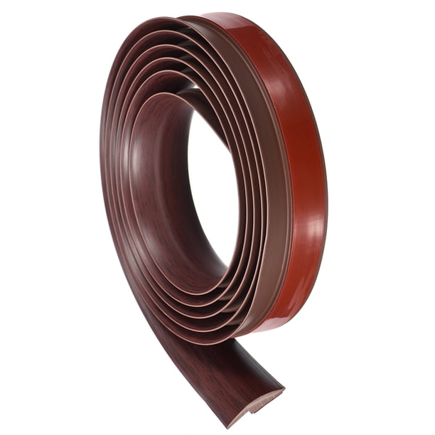 Tira de transición para piso Uxcell 3.3 pies 1 metro autoadhesiva para altura de 3 mm gris, madera roja 3.3 pies