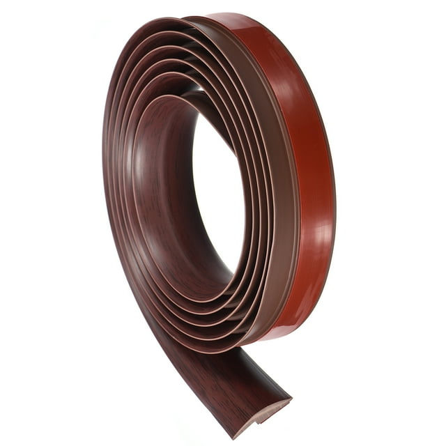 Tira de transición para piso Uxcell 3.3 pies 1 metro autoadhesiva para altura de 3 mm gris, madera roja 3.3 pies