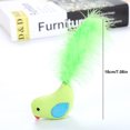 thumbnail image 3 of 2PCS Bird Cat Toy Lovely Mini Plush Cat Feather Toy Cat Chew Toy Pet Bite Toy, 3 of 10