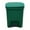 Green, variant on 1 Pc 10 L Trash Can Plastic Kitchen Waste Bin with Odor Protection of Lid | Hands Free with Step On Foot Pedal and Garbage Bag Rings, 9.64x9.45x11.8 Inch, Green