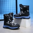 thumbnail image 2 of Boys Girls Snow Boots Kids' Waterproof Snow Boots for Winter Resistant Cold Weather Shoes Black 6.5 Y-7 Y, 2 of 7