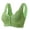 Green, variant on TEVEQ Front Closure Bras for Women Seamless Wireless Push Up Bra No Underwire Full Coverage Comfort Bras Wireless Bra with Front Clasp Back Large Size Front Clasp and Wide Straps Beige L