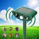 thumbnail image 1 of Dispositivo repelente de animales solares 26 pies Rango ultrasónico Repeller de animales Cats Dogs Dosto con sensor de movimiento para la protección de la granja, 1 of 9