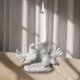 thumbnail image 5 of Candelabro de paloma de resina, estatua, candelabro Adorable, escultura artesanal, figurita para el hogar, oficina, mesa, centro de mesa, colección de , 12,5 cm x 7 cm x 125 cm x 7 cm x 85 cm Colco Porta vela, 5 of 7