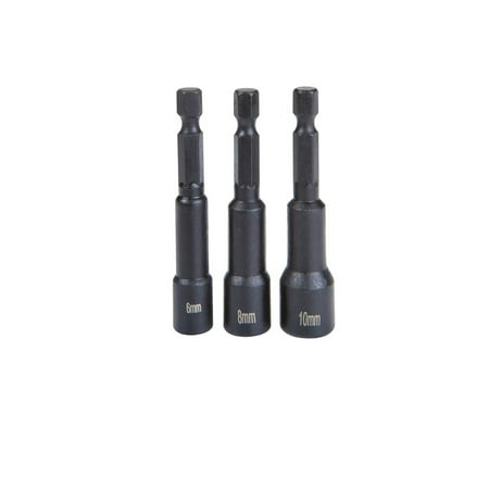 Metric Magnetic Nutsetter - Metric Quick Release Magnetic Nutsetter Set 3 Pc