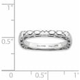 thumbnail image 2 of Sterling Silver Polished Rhodium-Plate Square Ring, 2 of 7