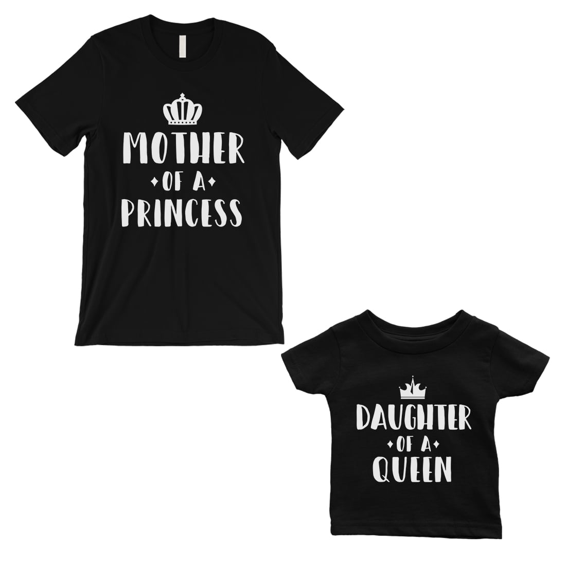Queen Of Princess Matching Shirts Black 