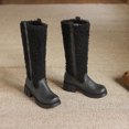 thumbnail image 2 of SACFOF Women’s Knee High Boots Platform Stretch Lug Sole Riding Boots Round Toe Elastic Comfortable Fashion Dress Boots Fashion Winter shoes, 2 of 6