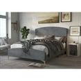 thumbnail image 3 of Waylon Upholstered Panel Bed Blue Queen, 3 of 5
