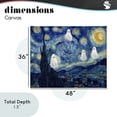 thumbnail image 3 of Classic Night Ghosties Canvas Wall Art, design by Arlington Prints, 3 of 8