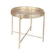 thumbnail image 2 of Mesa Auxiliar de Hierro Macarena para Exteriores Decorativa Oro, 2 of 8