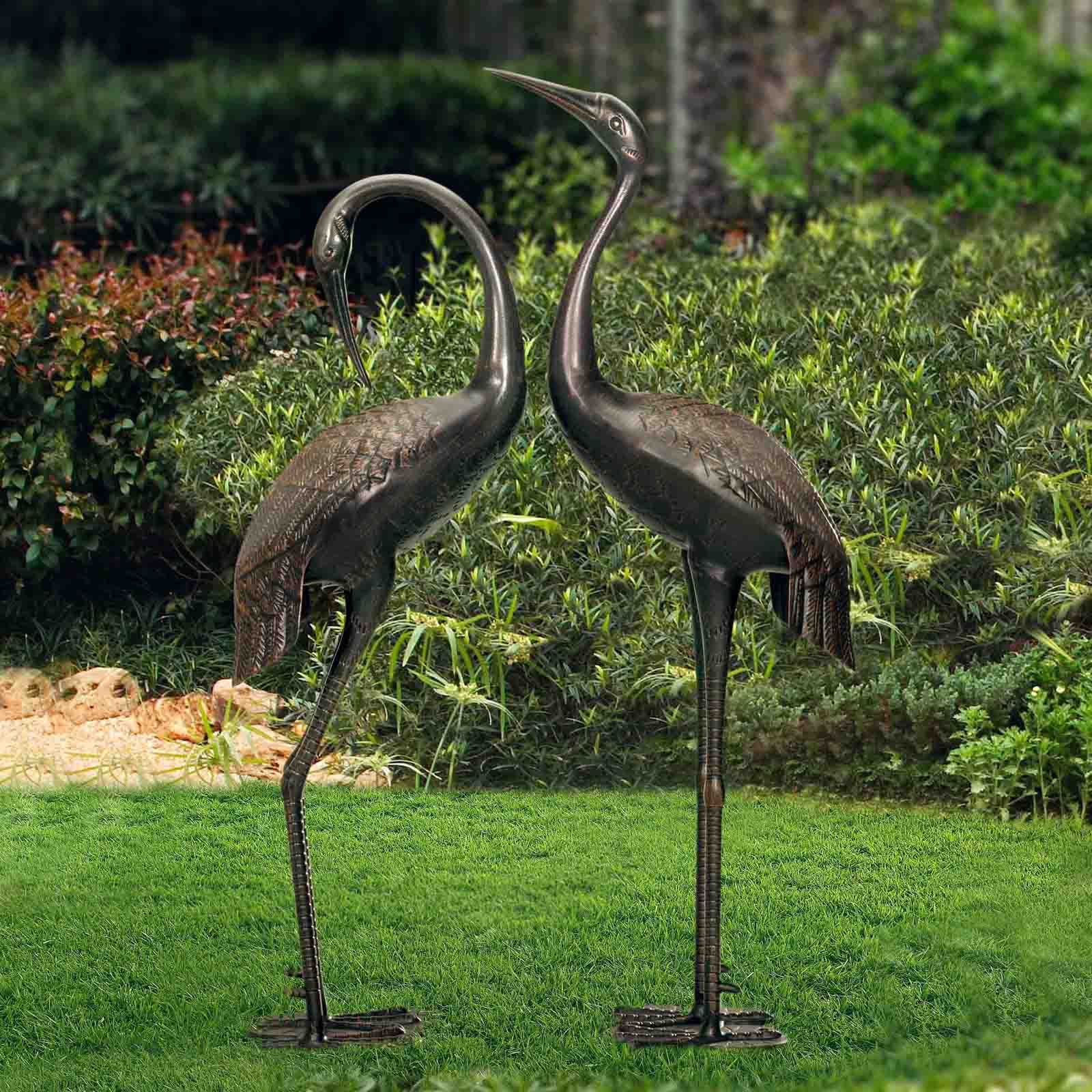 large plastic garden statues