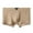 Khaki, variant on Men's Fashionable Ice Silk Soft Mid Waist Large Sized Breathable Underwear
