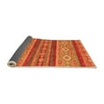 thumbnail image 2 of Ahgly Company Indoor Rectangle Abstract Orange Modern Area Rugs, 2' x 4', 2 of 4