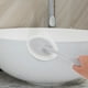 thumbnail image 5 of GOOHOCHY Cepillo de limpieza de esponja de mango largo, 1 pieza, herramientas de lavado con cabezal de cepillo reemplazable para cocina, inodoro, baño, gris y blanco. 1 cepillo y 2 cabezales de, 5 of 8