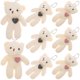 thumbnail image 1 of 8 mini llaveros de peluche de oso, pequeños osos de peluche, llaveros de animales de peluche, manualidades DIY, pequeños osos para baby shower, regalos de fiesta de cumpleaños, 1 of 8