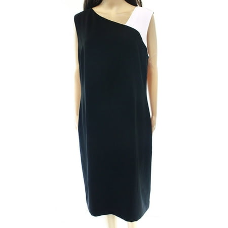 Lauren Ralph Lauren NEW Black Womens Size 10 Colorblock Sheath Dress