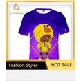 thumbnail image 3 of Sudaderas con capucha de anime para cosplay, camisetas con estampado 3D de 4 a 16 años, camisetas de manga corta, camisetas nuevas de dibujos animados de 2024, sudaderas con capucha de Leon Crow, 3 of 5