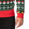 thumbnail image 4 of Pokemon Men's Santa Pikachu Holiday Fair Isle Ugly Christmas Sweater, 4 of 6