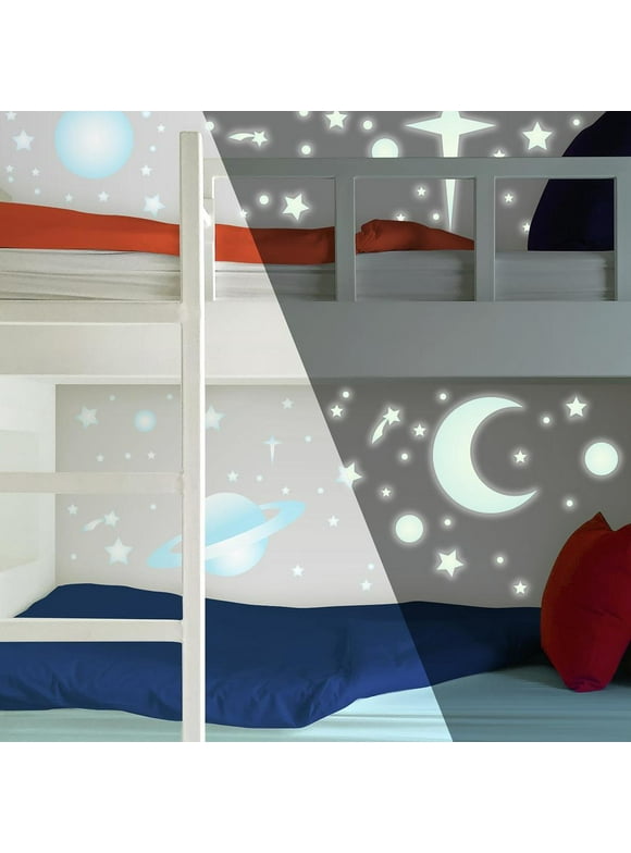 Celestial Stars & Planets Glow in the Dark Wall Decals