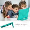 thumbnail image 3 of Kids Case for All Apple 7.9-Inch iPad Mini - Durable Shockproof EVA Plastic Hard Case with Sturdy Stand / Portable Handle, Lightweight Kid-Friendly Cute Football Cover for iPad Mini 5/4/3/2/1 (Mint), 3 of 5