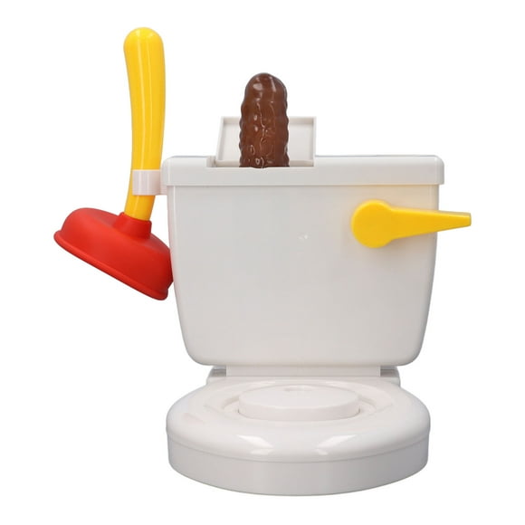 JUEGO DE INODOROS DE CACA FAMILIAR, JUEGO DE BROMA DE JUGUETE DE INODORO DE CACA SIN FINES Interactivos Portátiles Con Tokens Dados de Émbolo para Casa